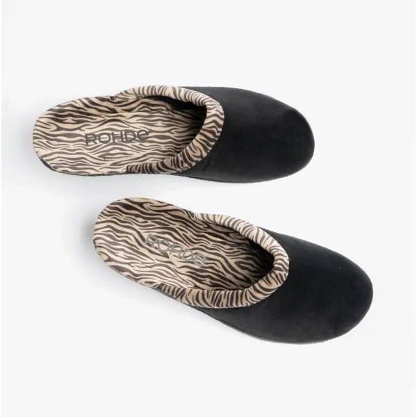 2465-90 Womens Slippers Black/Zebra
