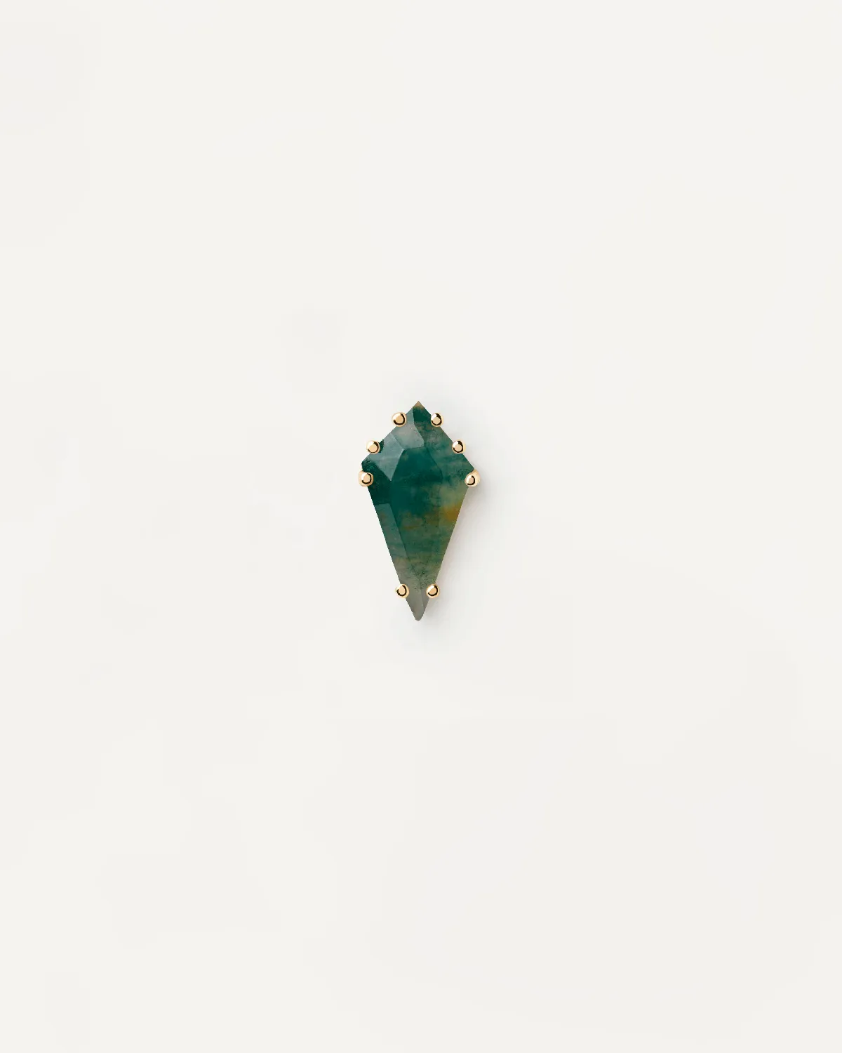 Akiro Moss Agate Single Earring