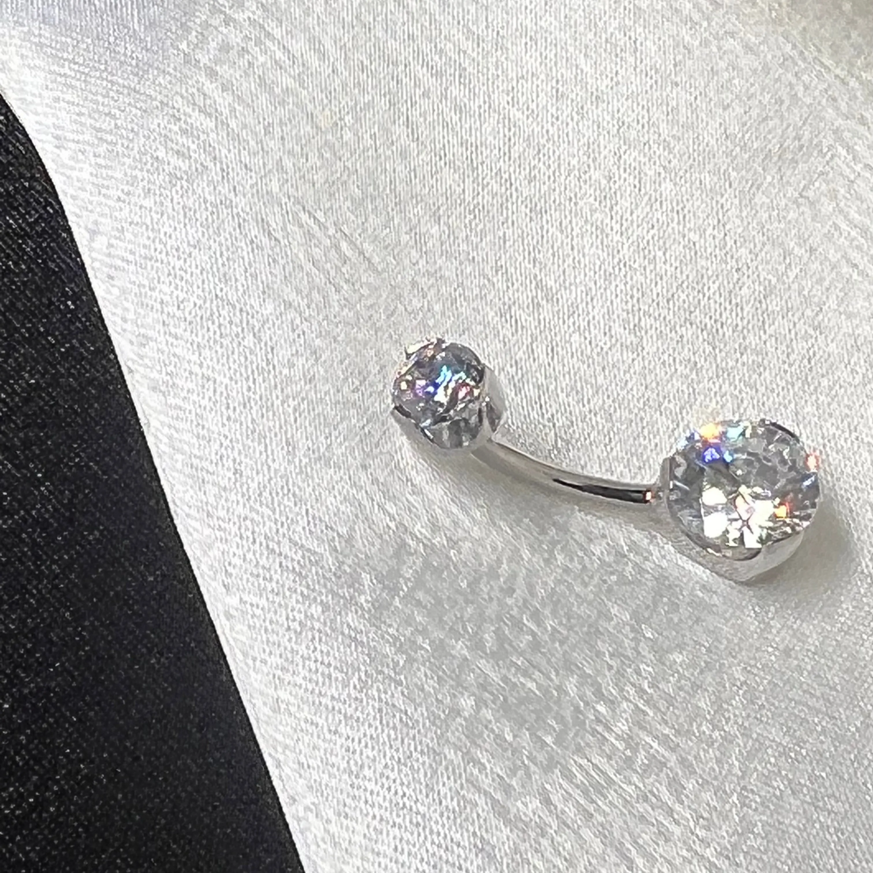 Anatometal Prong Set Navel Curve 14GA