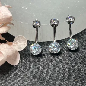 Anatometal Prong Set Navel Curve 14GA