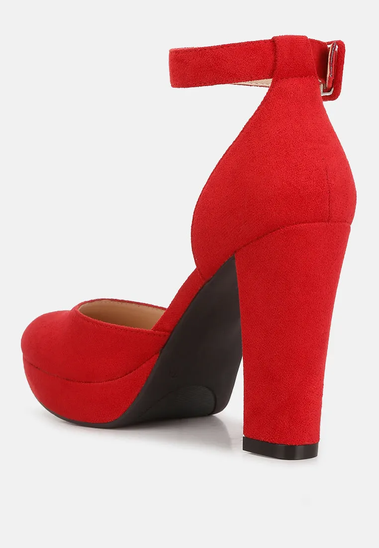 Ankle Strap Platform Heel Sandals By Ruw