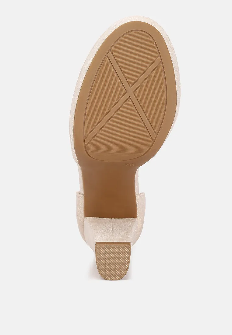 Ankle Strap Platform Heel Sandals By Ruw