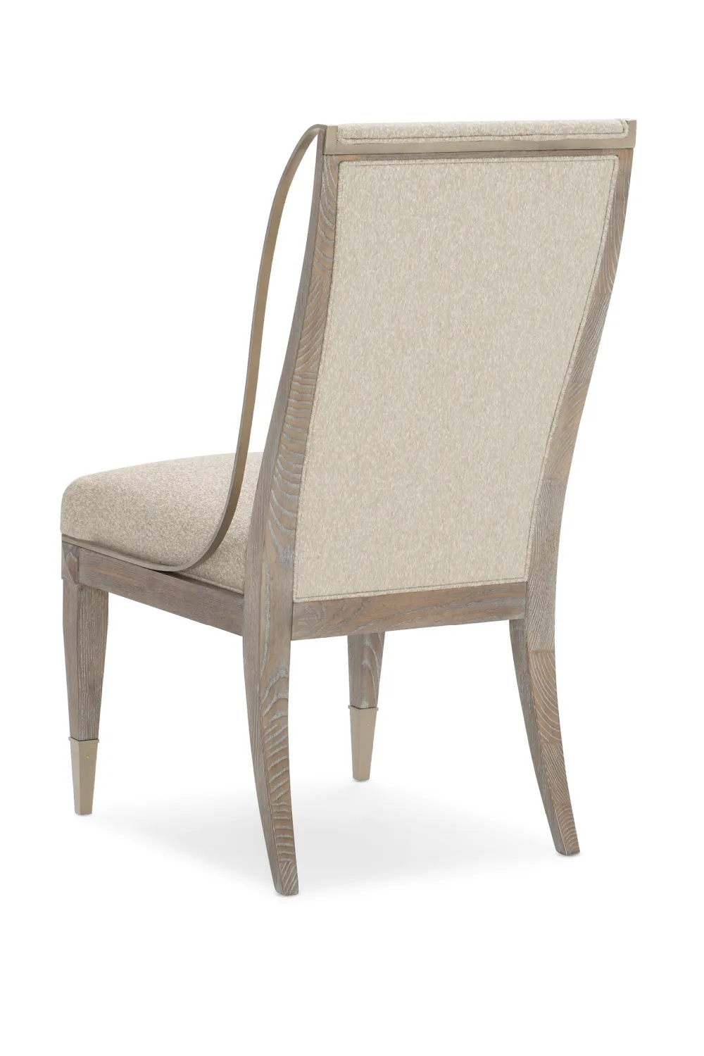 Ash Wood Side Chair | Caracole Open Arms