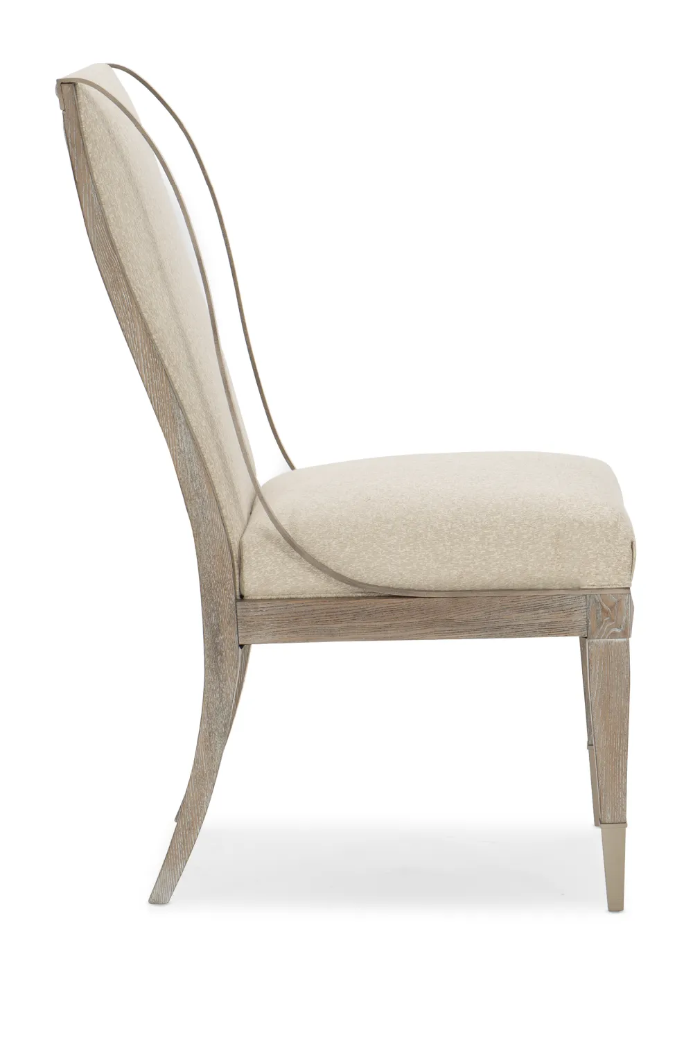 Ash Wood Side Chair | Caracole Open Arms