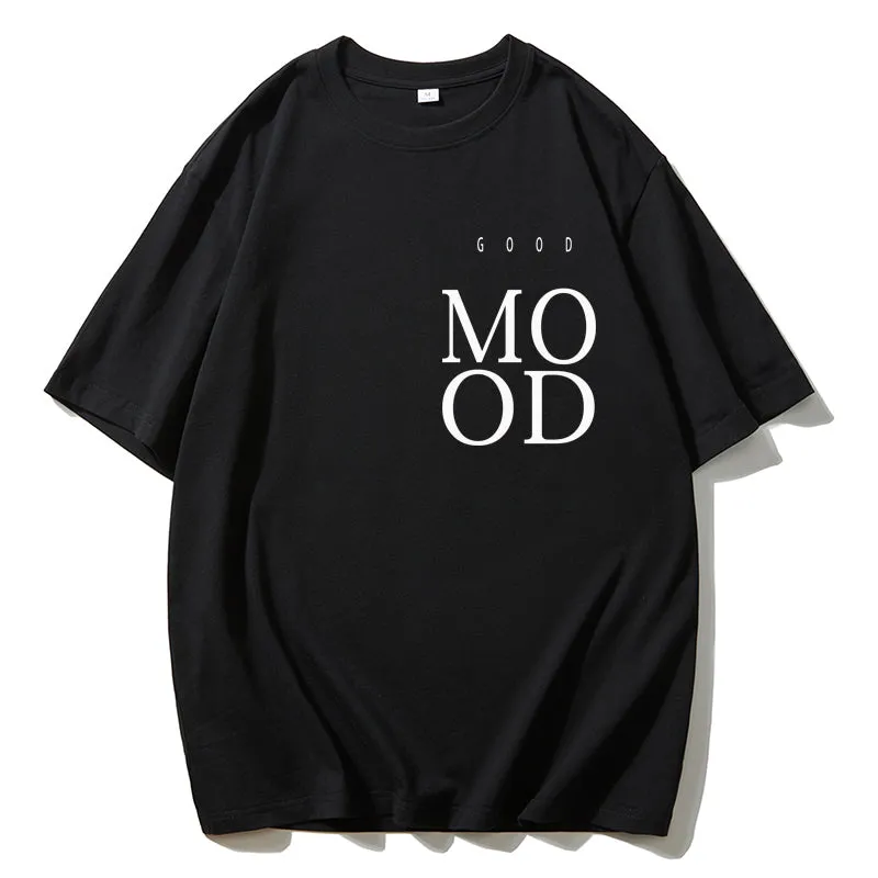 Blessyuki Fashion Simple Letter Print T-shirts Female Summer New Plus Size Cotton Soft Basic Tees Ladies Casual Harajuku Tops