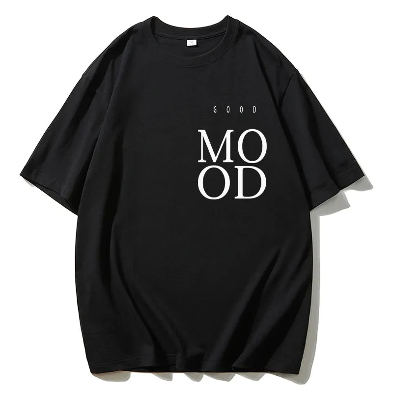 Blessyuki Fashion Simple Letter Print T-shirts Female Summer New Plus Size Cotton Soft Basic Tees Ladies Casual Harajuku Tops