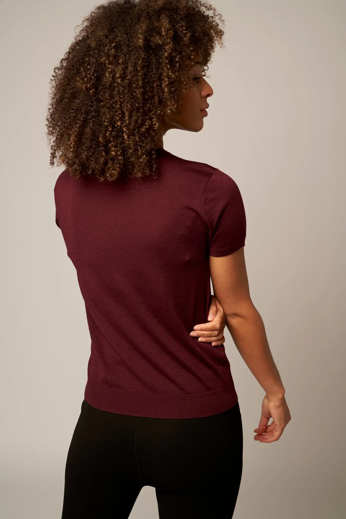Colorful V-Neck Cashmere Top