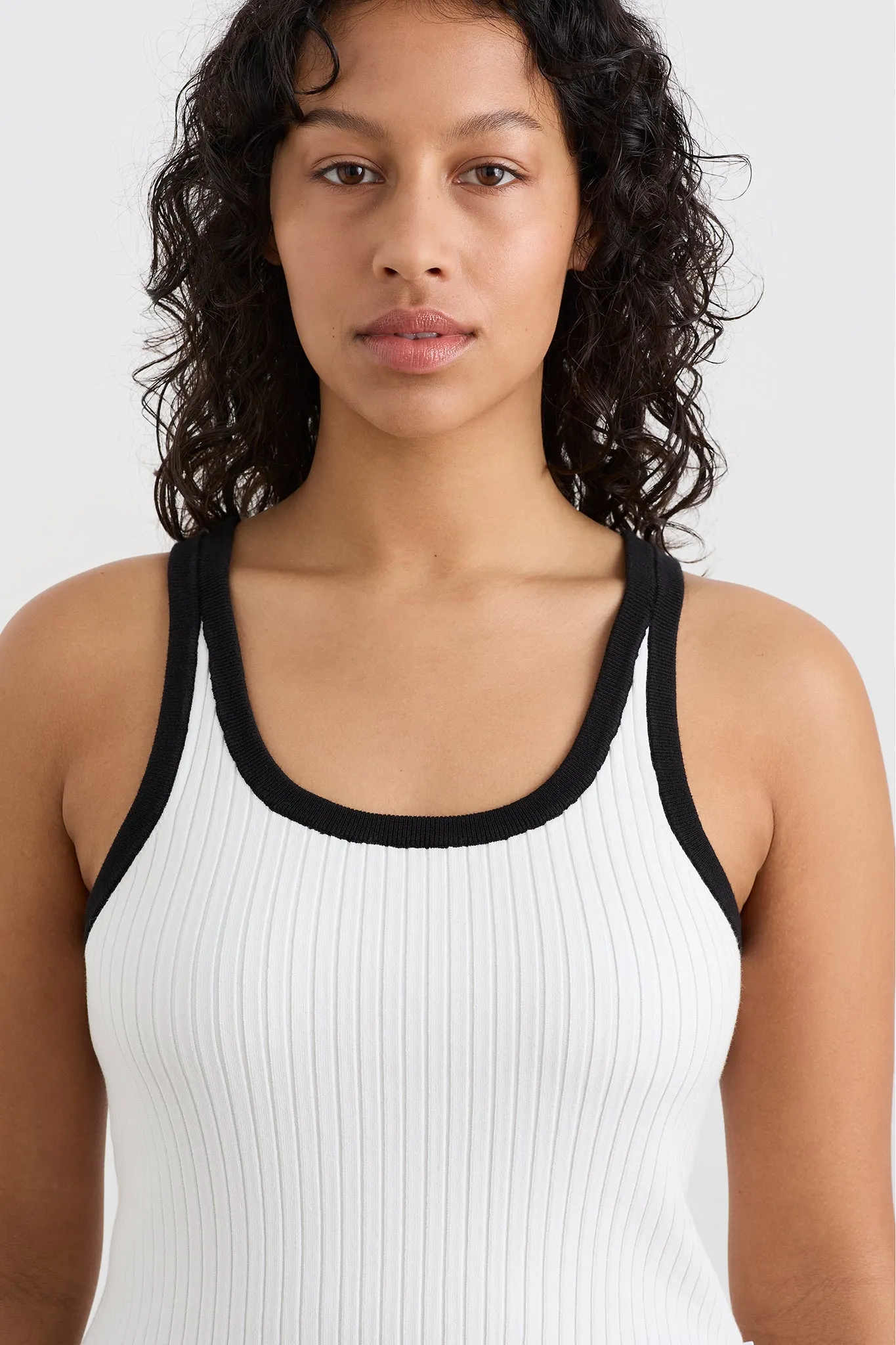 Contrast Knit Tank 142