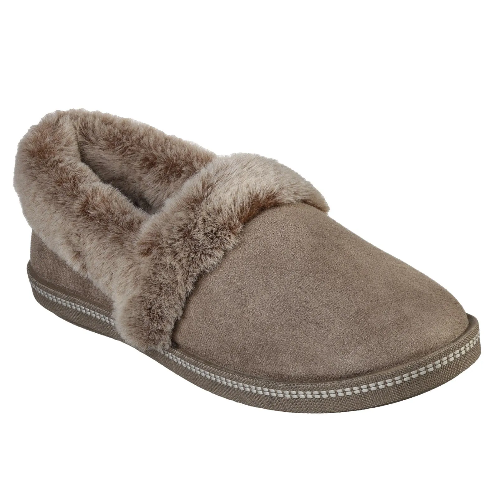 Cozy Campfire-Team Toasty Microfiber Suede Fur Lined Slipper