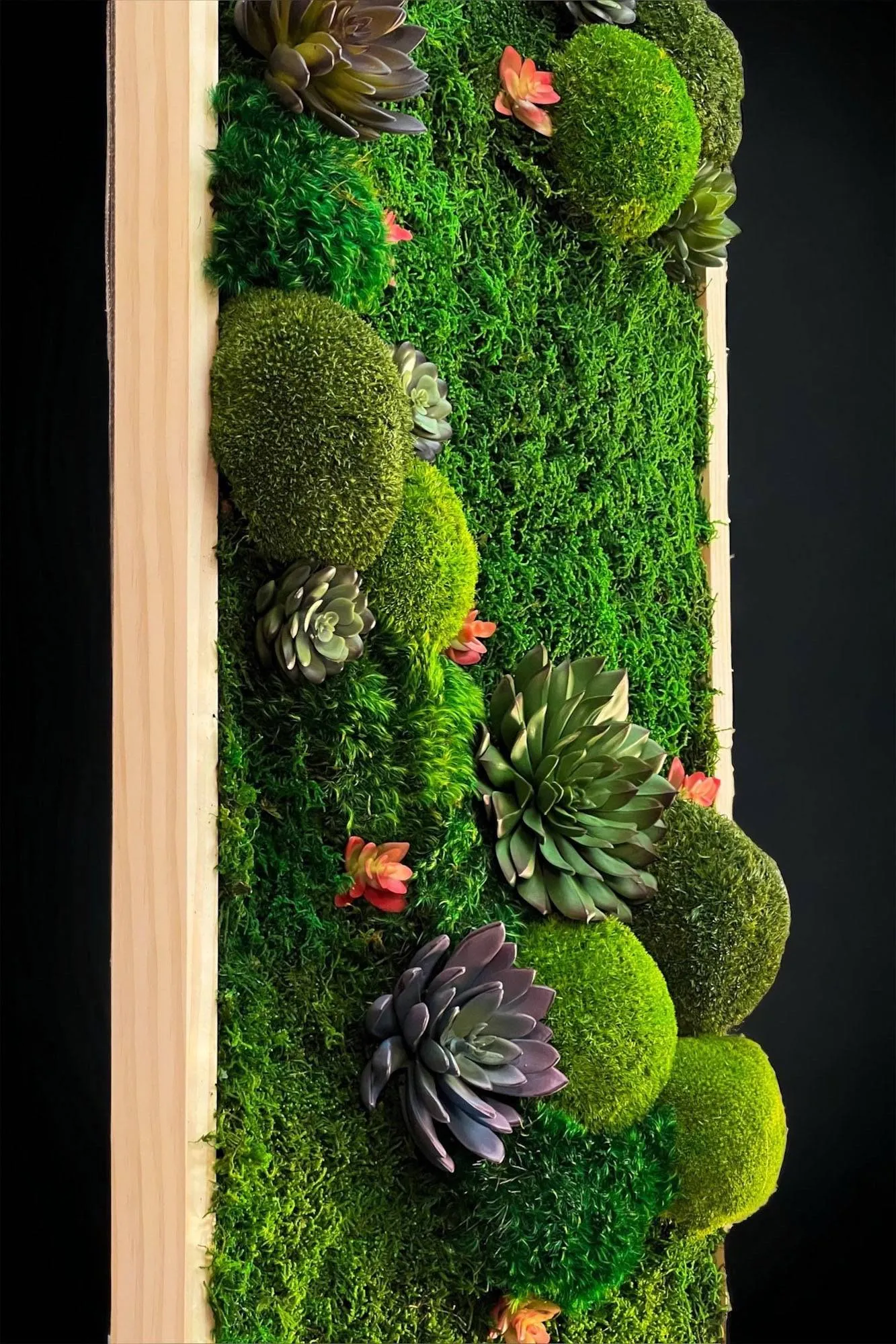 Cushion Extended Hexagon Moss Art