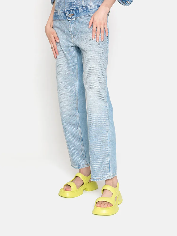 Ella Mae Puffy Elastic Strap Flatform Sandals