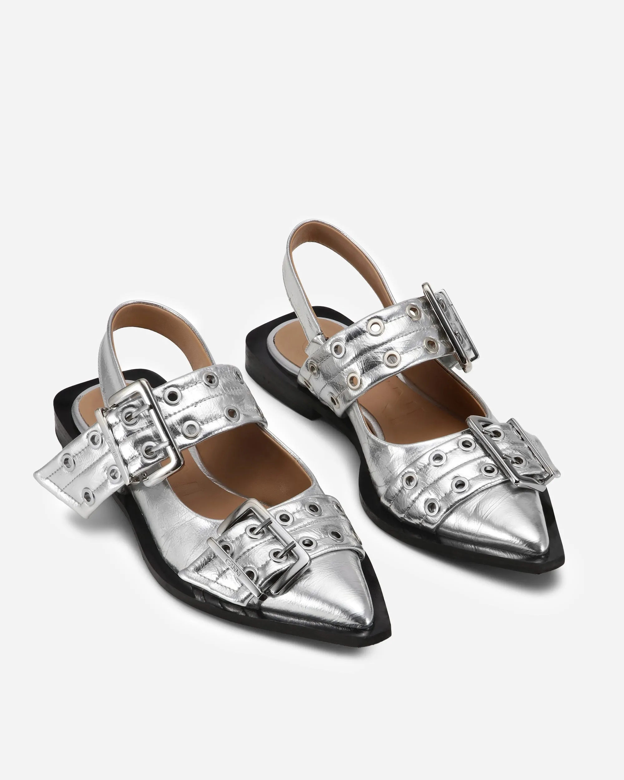 Feminine Buckle Ballerina