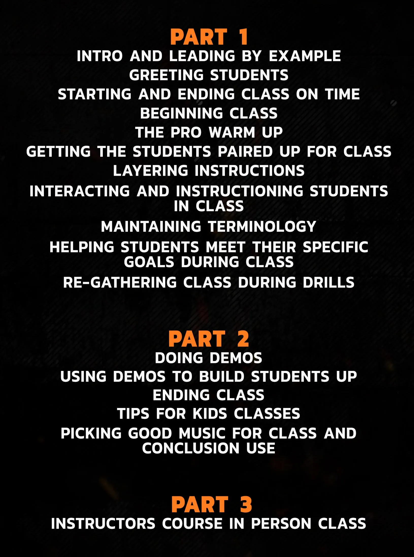 Fundamental Instructors Course by Duane Ludwig