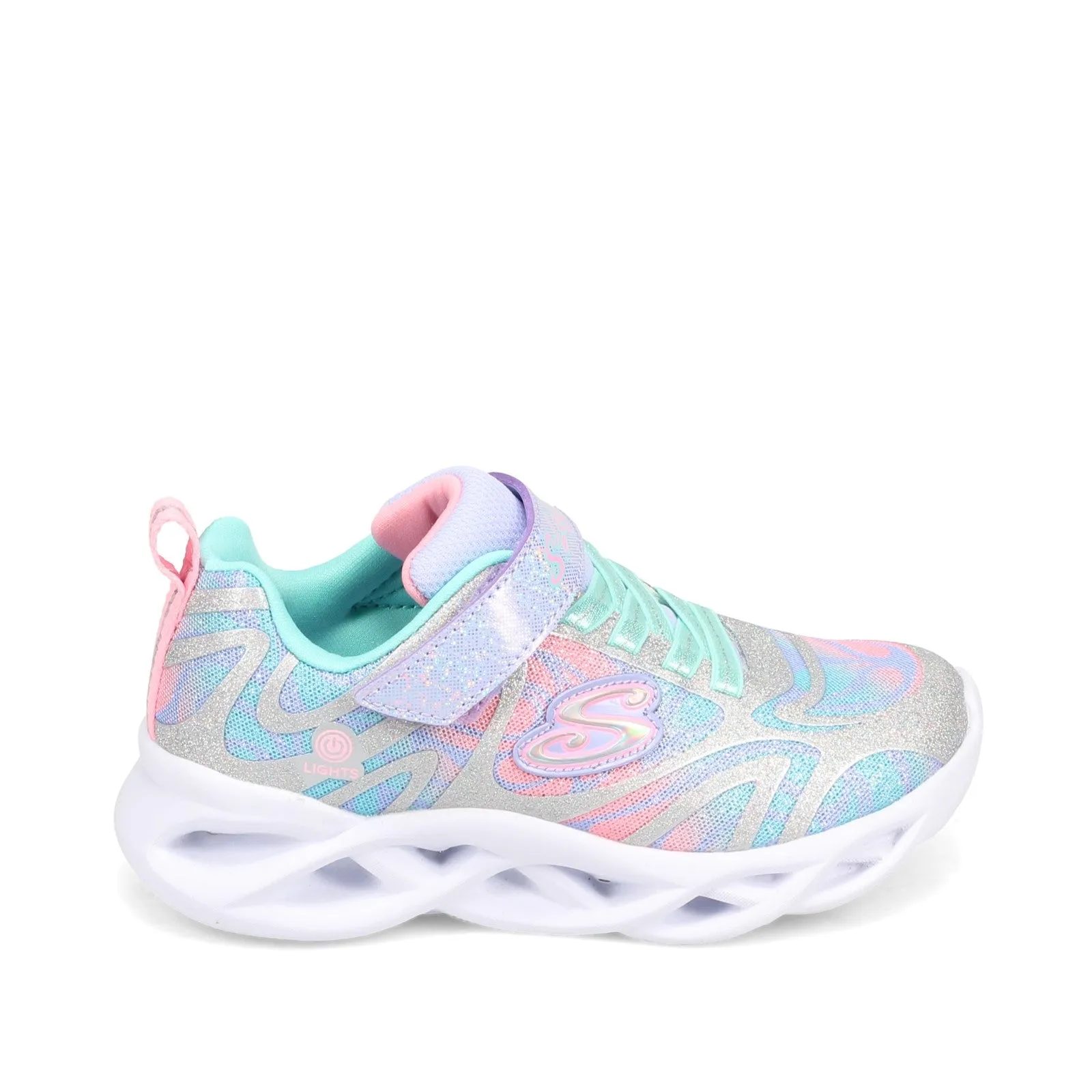 Girl's Skechers, S Lights: Twisty Brights - Dazzle Flash Sneaker - Little Kid