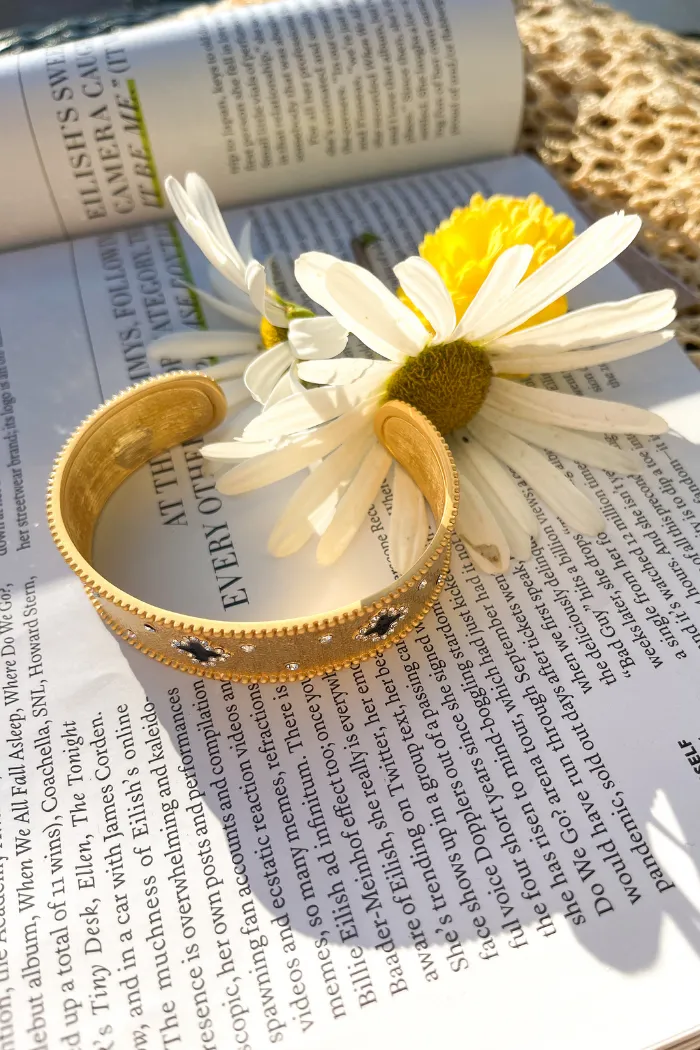 Gold Clover Cuff