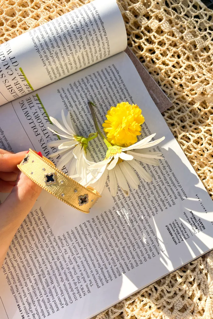 Gold Clover Cuff