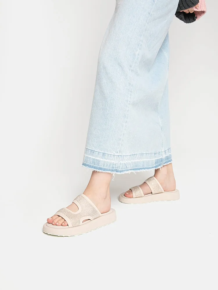 Jeannette Flyknit Crystal Night Slides