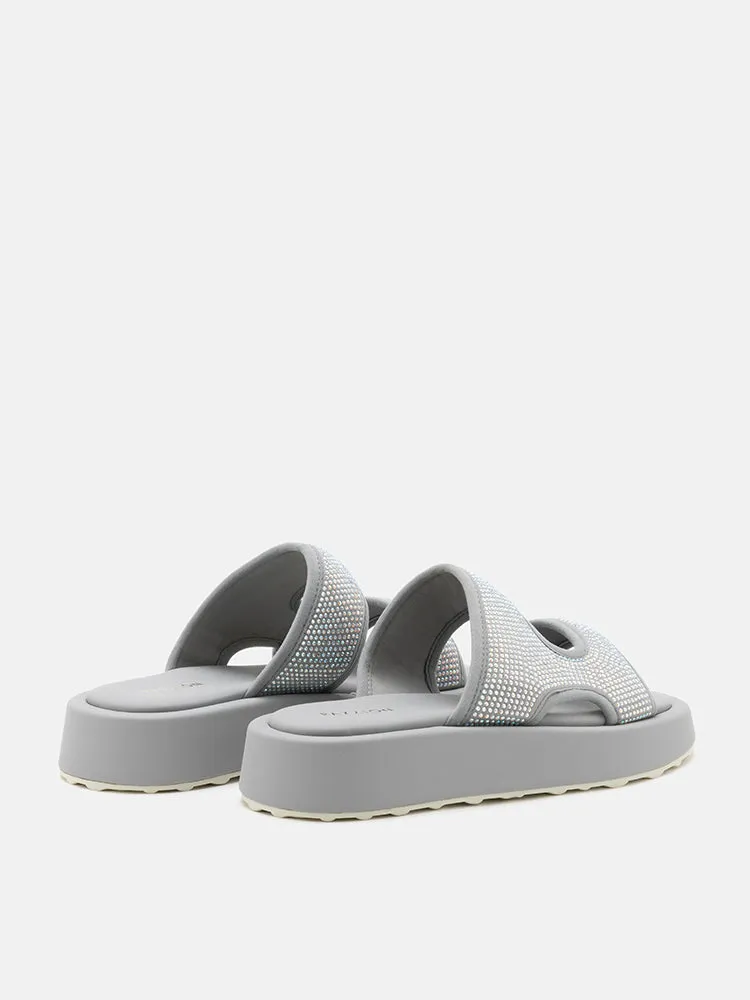 Jeannette Flyknit Crystal Night Slides
