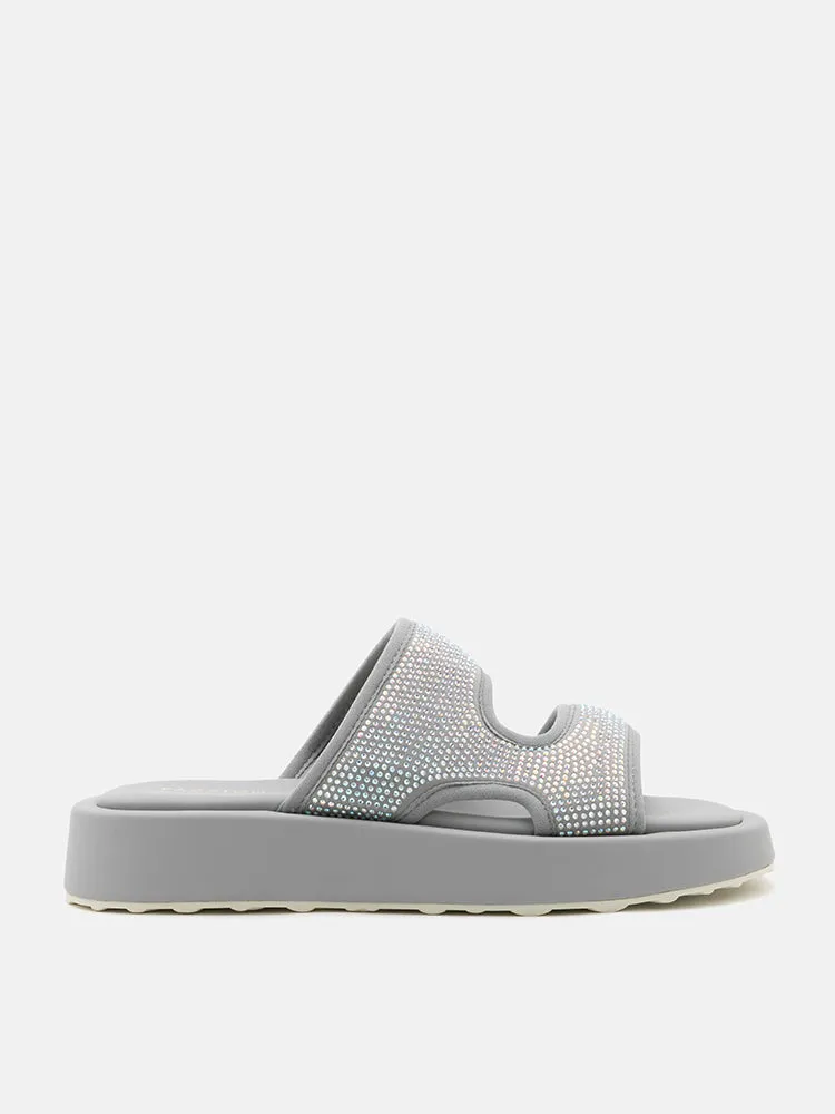 Jeannette Flyknit Crystal Night Slides
