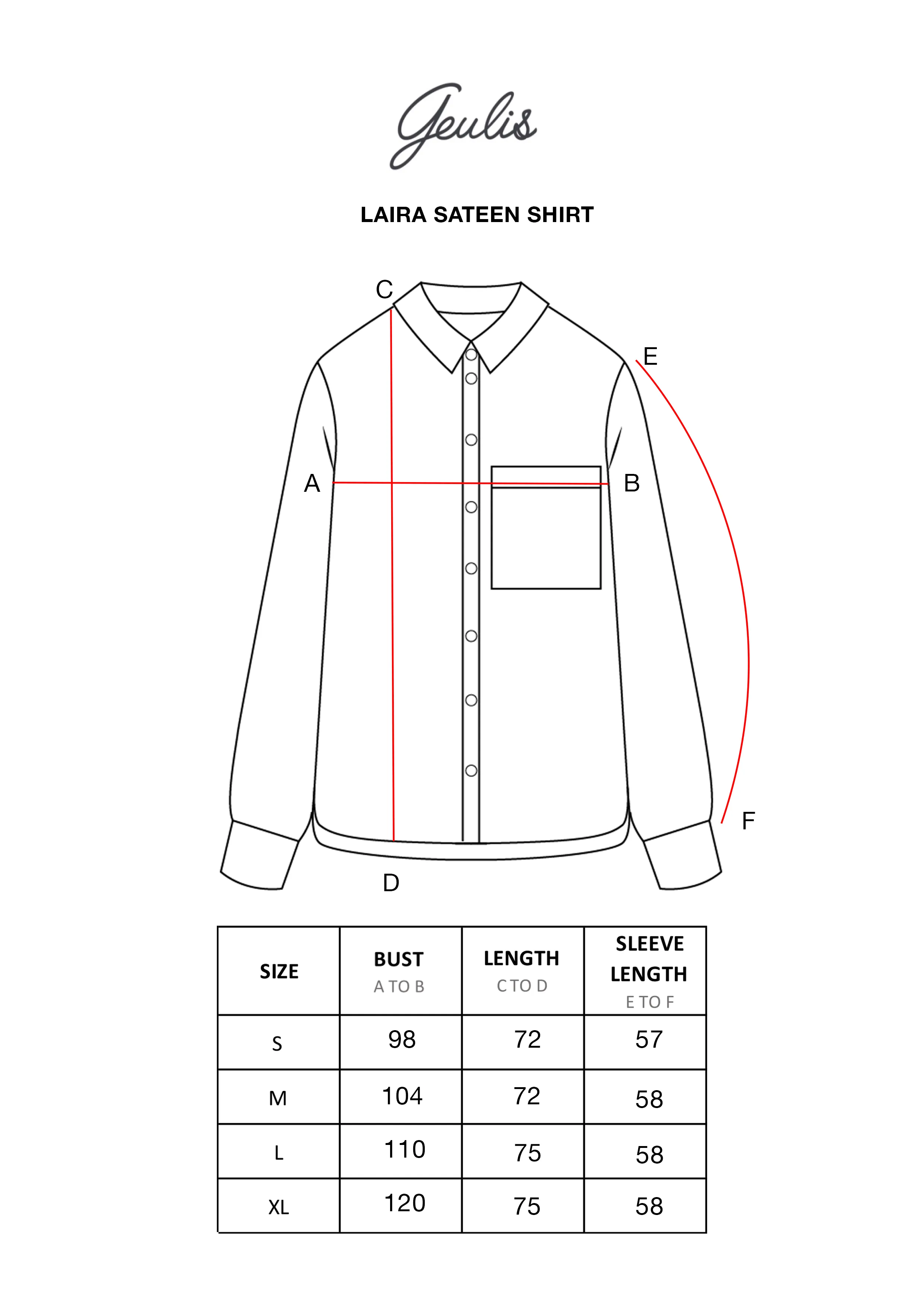 LAIRA SATEEN SHIRT