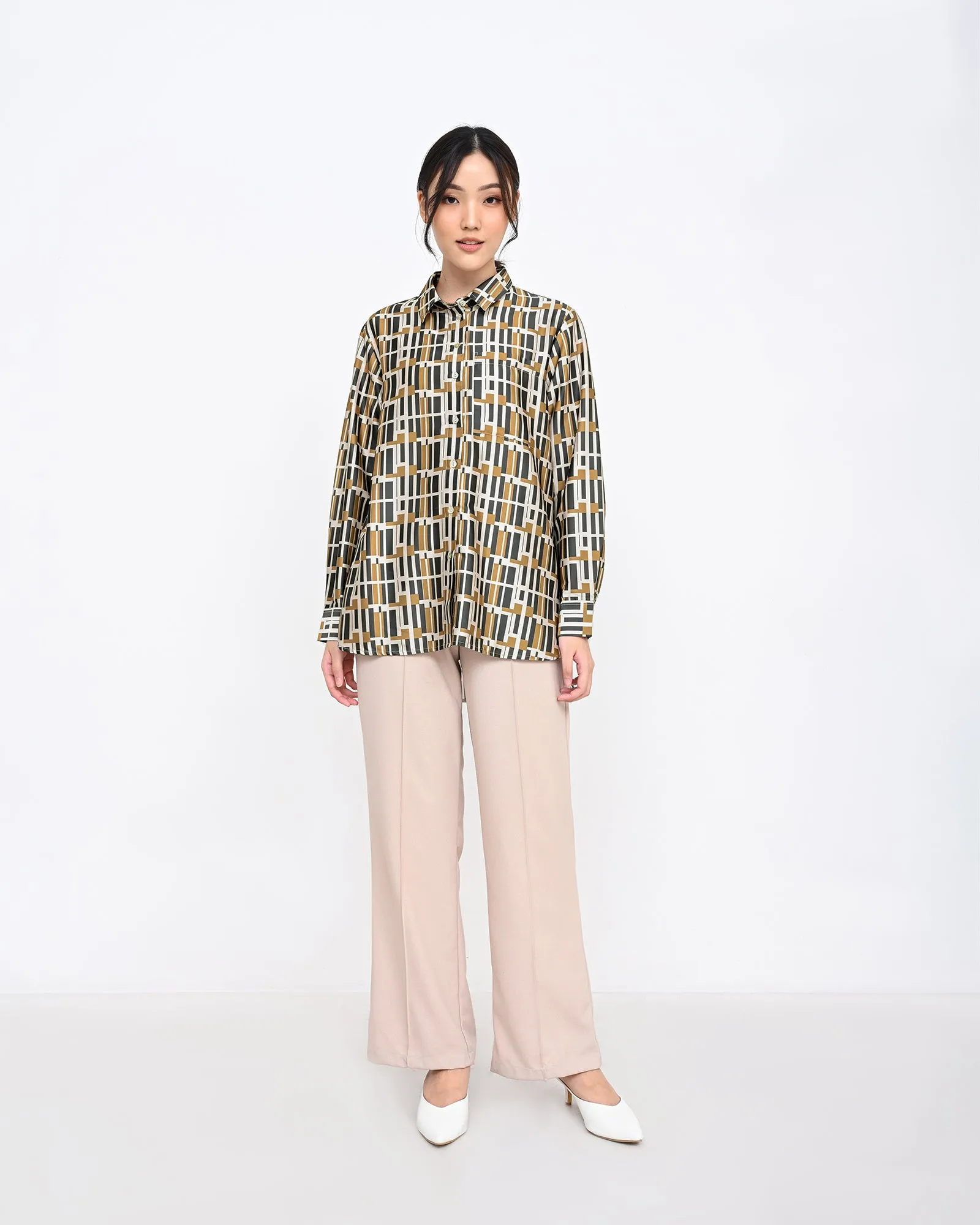 LAIRA SATEEN SHIRT