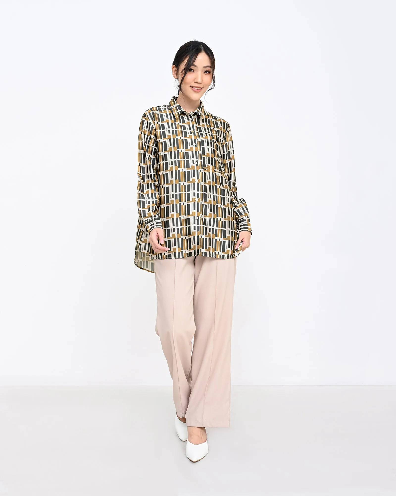LAIRA SATEEN SHIRT