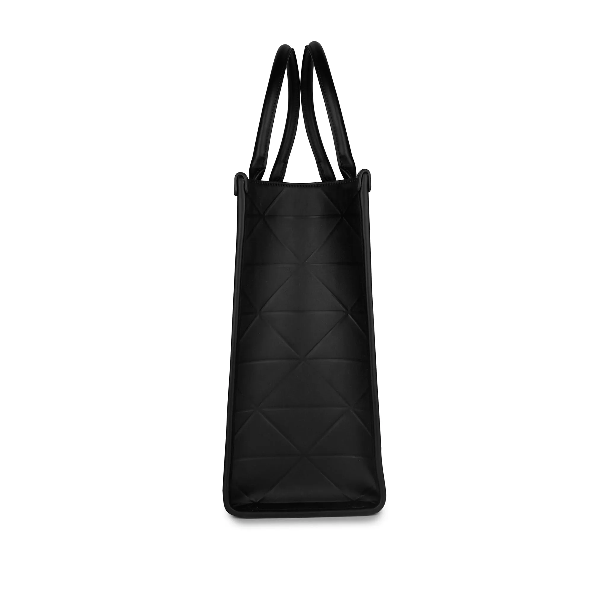 Lavie Luxe Mona Black Extra Large Box Satchel