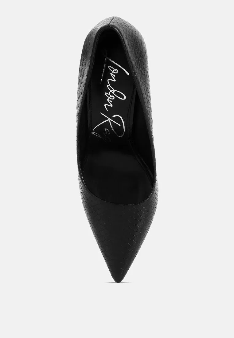 Snake Print Fantasy Heel Pumps