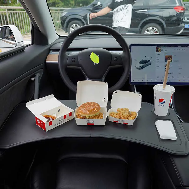 TAPTES® Car Foldable Laptop Working Desk for Tesla Model 3 Model Y