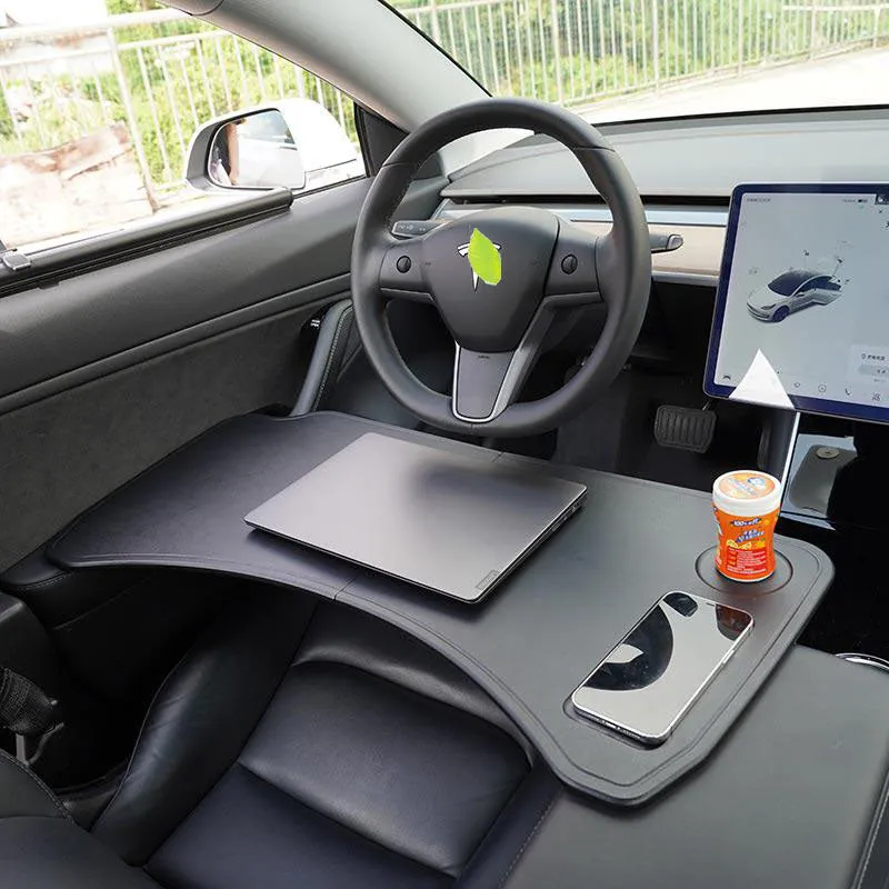 TAPTES® Car Foldable Laptop Working Desk for Tesla Model 3 Model Y