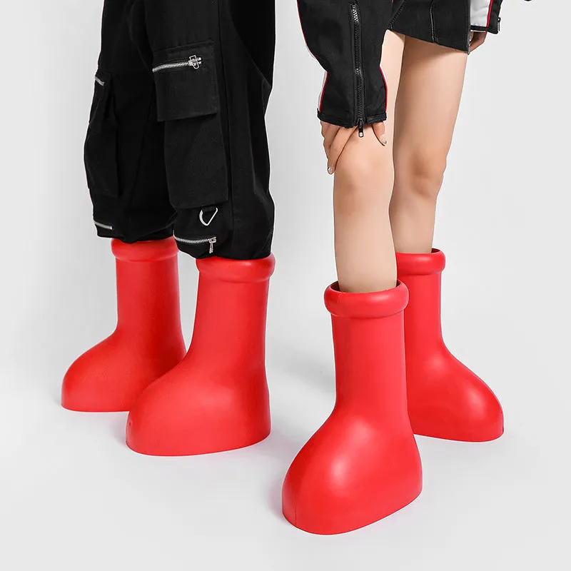 Unisex Designer Mschf Rep Rubber Big Red Boots | ZL159