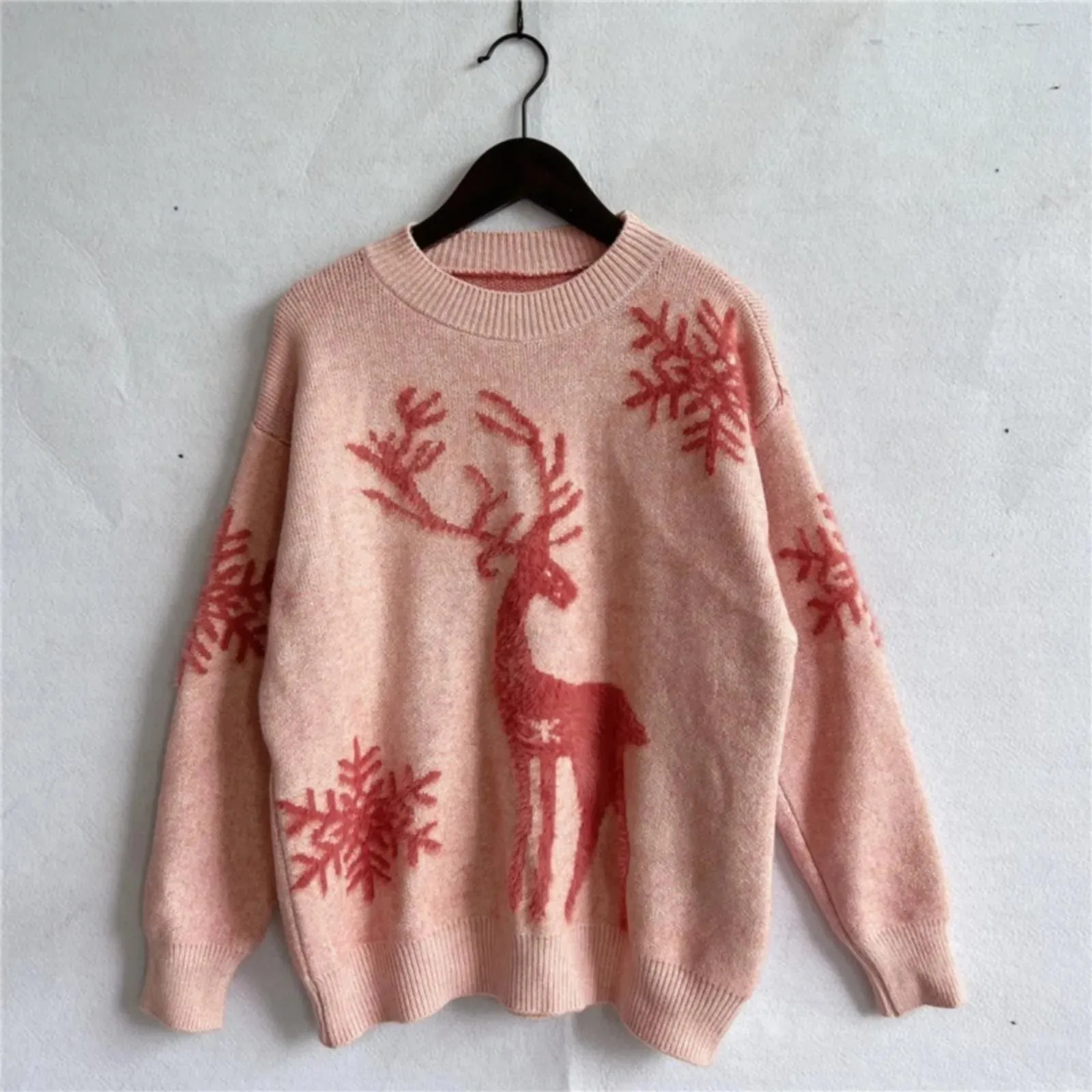 Women's Long Sleeved Crew Collar Striped Crop Sweater Sweaters Shirt Classic Sweaters for Women Women Pullover Sweaters Trendy